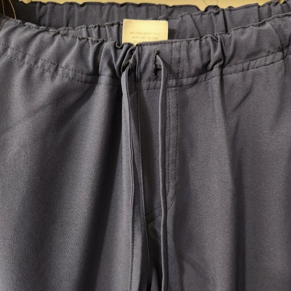 Womens Scrubs Navy Small TWO PAIRS Easy Stretch Brand - Picture 3 of 5